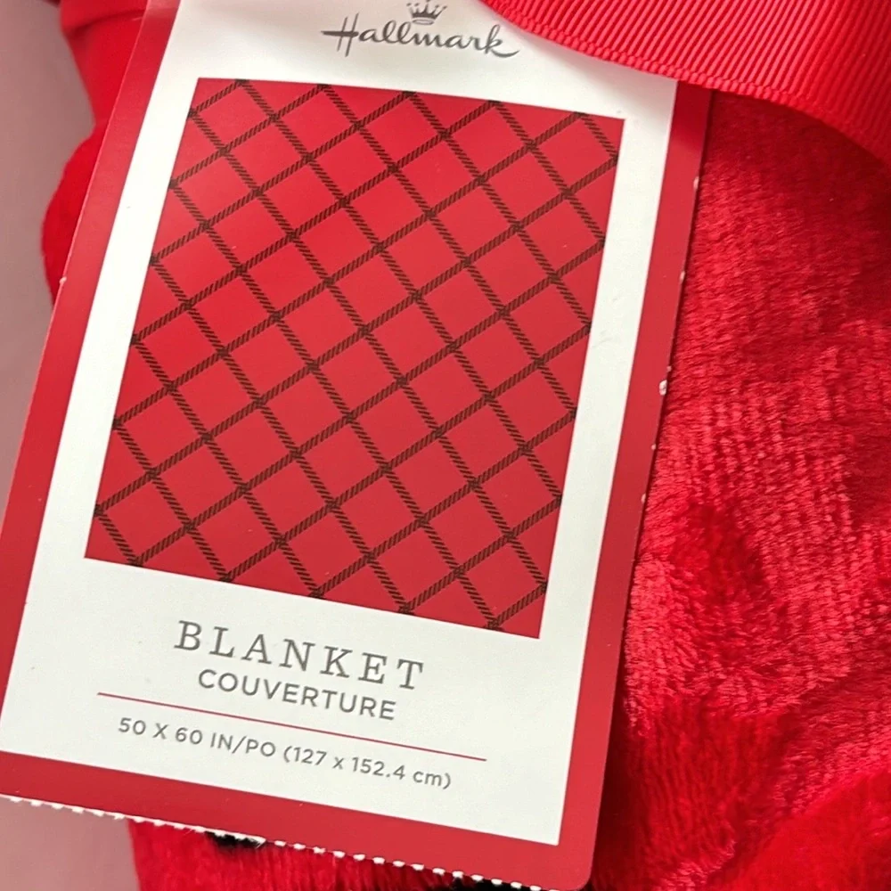 Hallmark Red & Black Blanket Throw